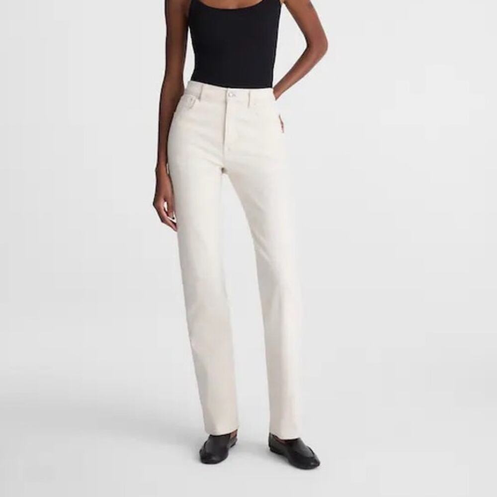Madewell The Longline Straight Jean Vintage Canvas Comfort Stretch Size 33 NWT